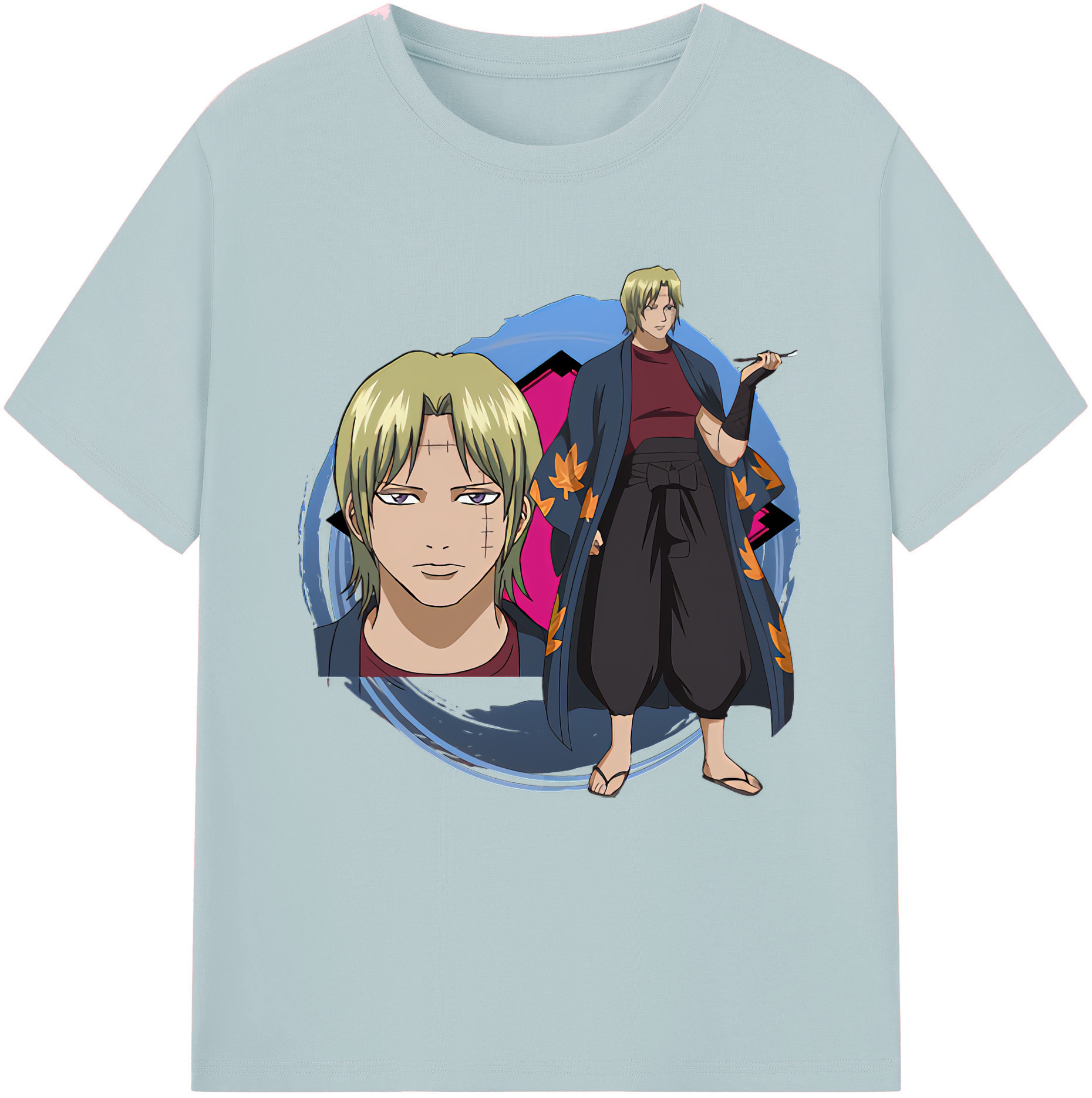 （画像用） ぎんたま 坂田銀時（さかたぎんとき） 神楽 志村新八（しむら しんぱち） GINTAMA Sakata Gintoki Kagura Shimura Shinpachi 綿100％半袖Tシャツ（フロントプリント）
